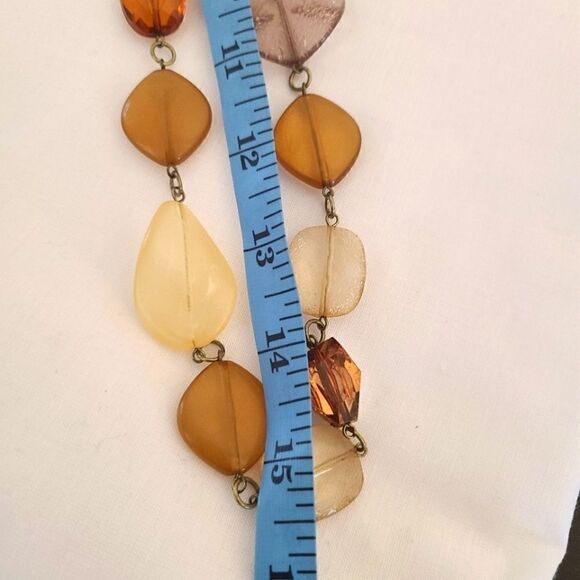 Abstract Large Beaded Necklace - Picture 4 of 4